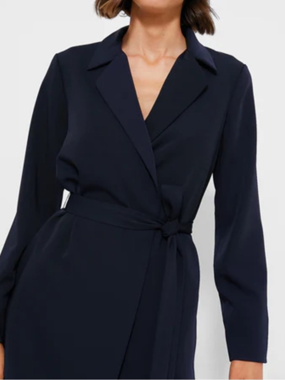 Tuckernuck Navy Wrap-Style Blazer - Size S
